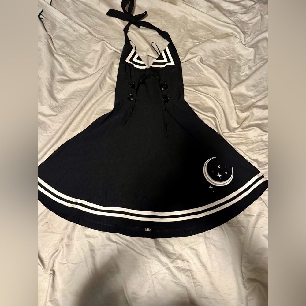 Killstar Black and White Mini Dress